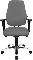 Topstar Bürostuhl Body Balance S30, SI99T23 Stoff grau, Gestell alu