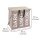 WENKO Wäschesortierer Trio Top taupe