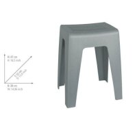 WENKO Badhocker Kumba 22944100 grau, 1 St.