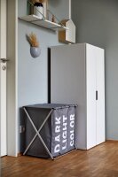 WENKO Wäschesortierer Trio Top grau
