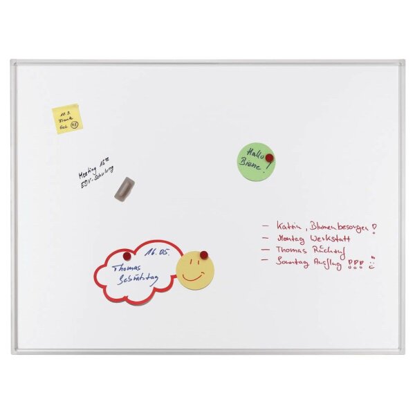 FRANKEN Whiteboard ECO 200,0 x 100,0 cm weiß lackierter Stahl