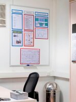 FRANKEN Whiteboard ECO 200,0 x 100,0 cm weiß emaillierter Stahl