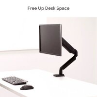 Fellowes Monitor-Halterung Platinum Series 8043301 schwarz für 1 Monitor, Tischklemme, Tischbohrung