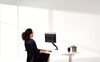 Fellowes Monitor-Halterung Platinum Series 8043301 schwarz für 1 Monitor, Tischklemme, Tischbohrung