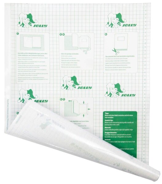 JOLLY Bucheinbandfolie selbstklebend transparent 40,0 cm x 2,0 m