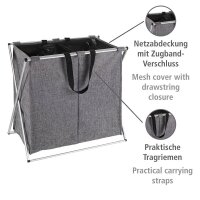 WENKO Wäschesortierer Duo grau, 1 St.