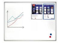FRANKEN Whiteboard PRO 100,0 x 75,0 cm weiß emaillierter Stahl