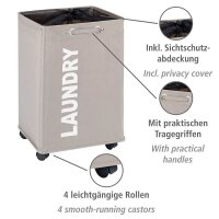 WENKO Wäschekorb Quadro taupe
