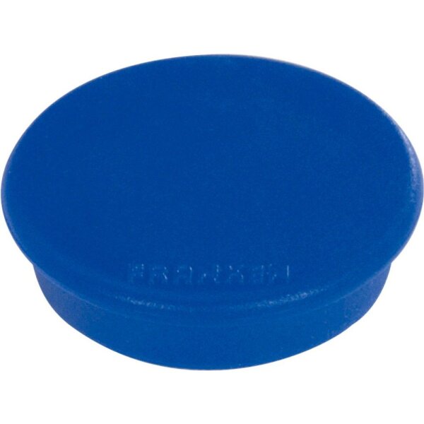 FRANKEN Haftmagnet Magnete blau, Kunststoff Ø 2,4 x 0,63 cm, 10 St.