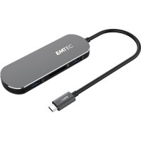 EMTEC USB-Hub T650C Type-C 3-fach schwarz