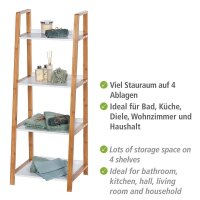 WENKO Beistellregal Finja weiß, braun 43,0 x 36,0 x...