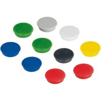 FRANKEN Haftmagnet Magnete farbsortiert, Kunststoff...