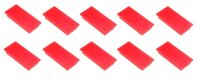 FRANKEN Haftmagnet Magnet rot, Kunststoff 2,3 x 5,0 cm,...