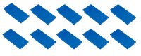 FRANKEN Haftmagnet Magnet blau, Kunststoff 2,3 x 5,0 cm,...
