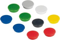 FRANKEN Haftmagnet Magnete farbsortiert, Kunststoff...