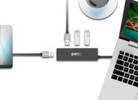 EMTEC USB-Hub T620A Type-A Classic 4-fach schwarz