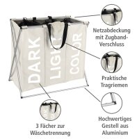WENKO Wäschesortierer Trio beige, 1 St.