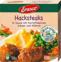 Erasco Hacksteaks in Sauce mit Kartoffelpüree,...