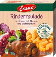 Erasco Rinderroulade in Sauce mit Nudeln und...
