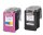edding EDD-545 schwarz, color Druckerpatronen kompatibel zu HP 302XL (F6U67AE), 2er-Set