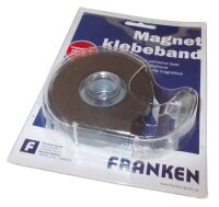 FRANKEN Magnetband selbstklebend schwarz 1,9 cm x 8,0 m, 1 St.