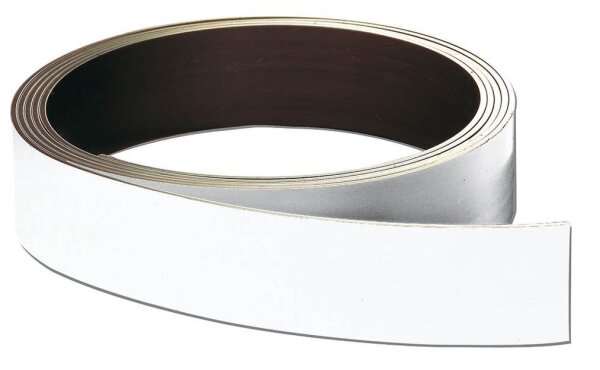 FRANKEN Magnetband weiß 3,0 cm x 10,0 m, 1 St.