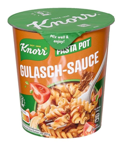 Knorr® PASTA SNACK GULASCH-SAUCE Fertiggericht, 1 St.