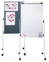 FRANKEN mobiles Whiteboard KombiFlipchart 76,0 x 121,0 cm...
