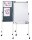 FRANKEN mobiles Whiteboard KombiFlipchart 76,0 x 121,0 cm grau#!#weiß Filz/Whiteboard