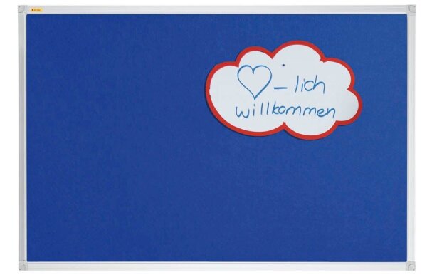 FRANKEN Pinnwand X-tra!Line 90,0 x 60,0 cm Textil blau