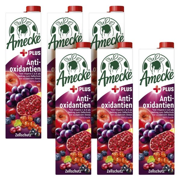 Amecke + Antioxidantien rot Fruchtsaftkonzentrat 6x 1,0 l