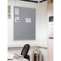 FRANKEN Pinnwand X-tra!Line 90,0 x 60,0 cm Textil grau