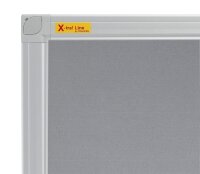 FRANKEN Pinnwand X-tra!Line 120,0 x 90,0 cm Textil grau