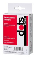 dots  schwarz Druckerpatrone kompatibel zu HP 901XL (CC654AE)
