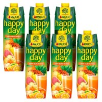 happy day Fruchtsaftkonzentrat Multivitamin 6x 1,0 l