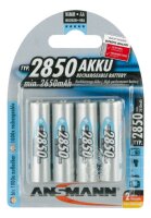 ANSMANN Akkus Ni-MH Mignon AA 2.650 mAh, 4 St.