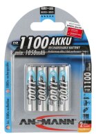 ANSMANN Akkus Ni-MH Micro AAA 1.050 mAh, 4 St.