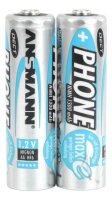 ANSMANN Akkus PHONE Ni-MH Mignon AA 1.300 mAh, 2 St.