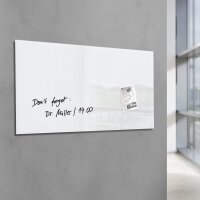 SIGEL Glas-Magnettafel artverum®  130,0 x 55,0 cm weiß