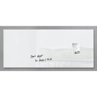 SIGEL Glas-Magnettafel artverum®  130,0 x 55,0 cm weiß