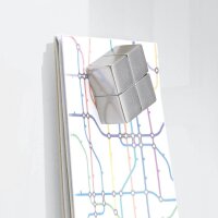 SIGEL Glas-Magnettafel artverum®  130,0 x 55,0 cm weiß