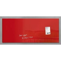 SIGEL Glas-Magnettafel artverum®  130,0 x 55,0 cm rot