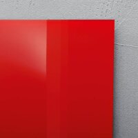 SIGEL Glas-Magnettafel artverum®  130,0 x 55,0 cm rot