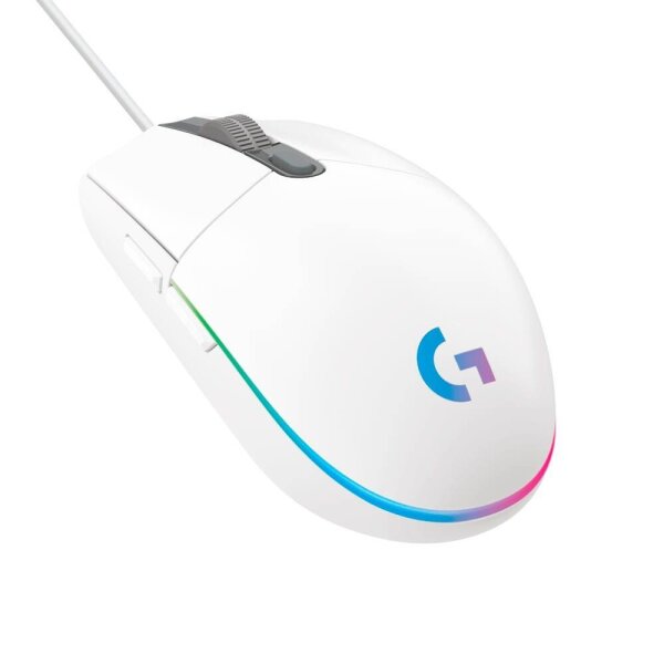 Logitech G203 Gaming Maus kabelgebunden weiß