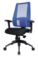 Topstar Bürostuhl Lady Sitness® Deluxe, LT20B0W506 Stoff blau, Gestell schwarz