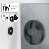 SIGEL Glas-Magnettafel artverum® GL252 48,0 x 48,0 cm petrolblau