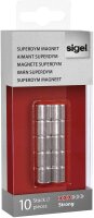 SIGEL C5 "Strong" Magnete silber, Metall Ø 1,0 x 1,0 cm, 10 St.