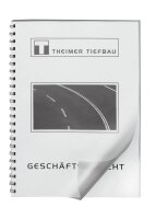 LMG Deckfolien für Bindemappen transparent, DIN A4...