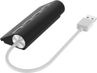 hama USB-Hub 4-fach schwarz