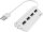 hama USB-Hub 4-fach weiß